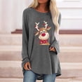 thumbnail image 2 of Sudadera para Mujer Cuello Redondo Sudaderas Moda Estampado Manga Larga Cómodo Transpirable Tops Odeerbi ODB-5, 2 of 5