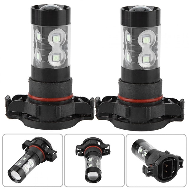 H16 5202 Bombillas de faros LED, 2 piezas 8000K Azul hielo 100W 20LED Bombillas de faros Kit Faros antiniebla Lámpara de conducción de automóviles Ecomeon no