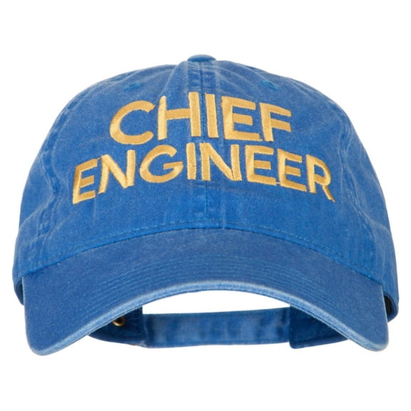 Chief Engineer Embroidered Unstructured Cotton Cap - Royal OSFM