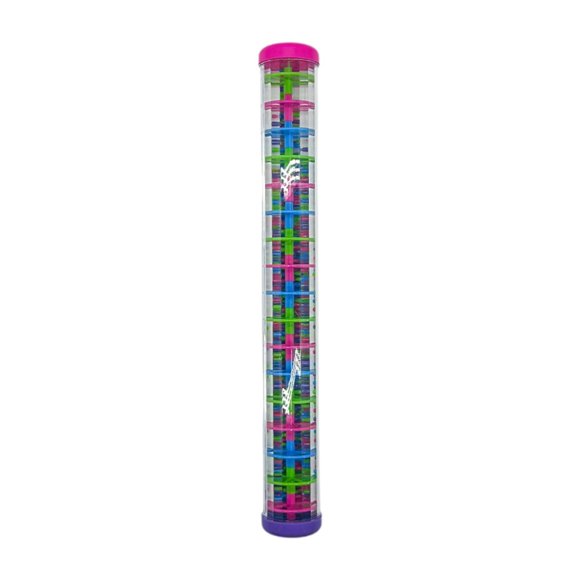 Esquirla Rainmaker Perlé pour Nourrissons Jouet Musical Développement Sensoriel pour Chambre de Bébé Nourrissons Couvercle Rouge et violet