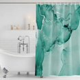 thumbnail image 4 of Turquoise Marble Waterproof Fabric Shower Curtain,Nature Marble Stone Ripple Modern Art Waterproof Fabric Shower Curtain for Bathroom Curtains Bathtubs Shower Curtains with 12 Hooks Small 36x78in, 4 of 8