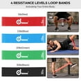 thumbnail image 3 of Odoland 16Pcs Resistance Loop Bands Exercise Straps Fitness Training, 3 of 8