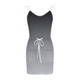 thumbnail image 3 of PENGXIANG Aviva Femmes Casual Gradient Robe V-Cou Sans Manches Sangle en Vrac Poche Mini Robe, 3 of 3