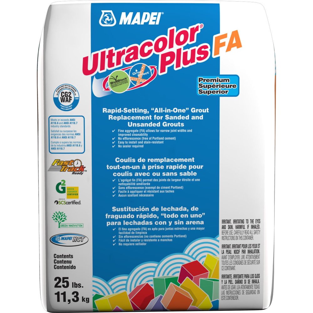 Mapei Ultracolor Plus FA RapidSetting Grout 25 lb Bag (113 Brick Red