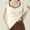 White, variant on Women's Solid Color V-Neck Thermal Underwear Warm Seamless Cold-Proof Base Layer for Sports and Winter Activities