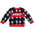 thumbnail image 2 of Disney Mickey Mouse Long Sleeve Shirt and Jogger Pant Set for Boys, Comfy Active Wear for Kids, Black, Size 6, 2 of 5