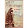 thumbnail image 2 of Anonymous 14x18 Gold Ornate Wood Frame and Double Matted Museum Art Print Titled - Ayer's Hair Vigor for the Toilet. Restores Gray Hair to its Natural Vitality and Color (1886), 2 of 4