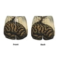 thumbnail image 3 of Balery Surreal Brain Tree Pantalones cortos deportivos para mujer con forro y dos bolsillos, elásticos, para entrenamiento, gimnasio, yoga-Small, 3 of 7