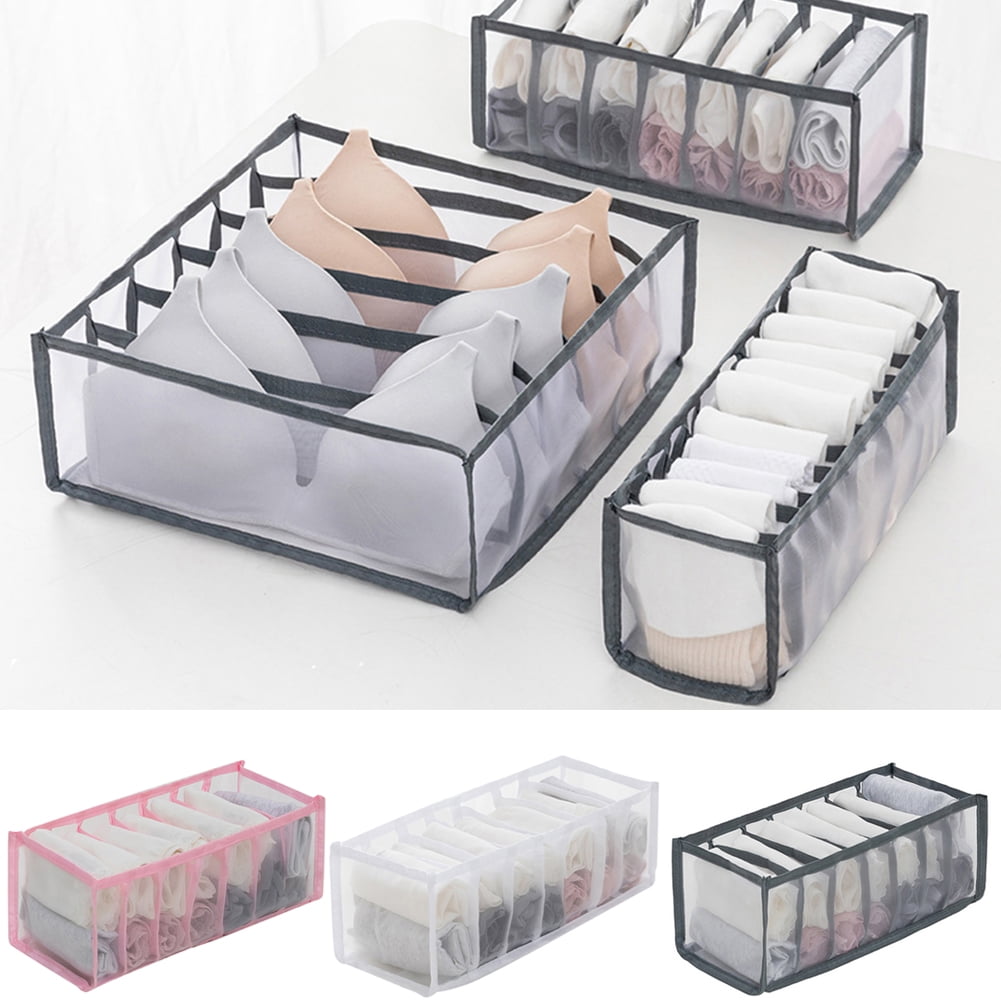 DGROEE 6&7&11 Grids Underwear Drawer Organizers, Desk Closet Organizer