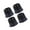 Black, variant on TureClos Furniture Non-Slip Heavy Duty Sofa Bed Riser Coffee Riser 2inch