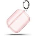 thumbnail image 5 of DISEN Airpods Pro Case Cover, Cute Slim Shockproof Case for Apple Airpods Pro 1st Generation 2019 Charing Case with Keychain, Pink Glitter, 5 of 7