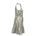 thumbnail image 2 of Vestido George para Mujer Corto con Olan en Ruedo, Sin Mangas, Botones en Pecho Rayas Talla G, 2 of 4