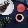 thumbnail image 6 of FMSHPON Happy Valentine's Day Red Lattice Love Heart Set of 4 Round Coaster for Drinks, Absorbent Ceramic Stone Coasters Cup Mat with Cork Base for Home Kitchen Room Coffee Table Bar Decor, 6 of 6