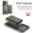 thumbnail image 2 of ELEHOLD Case for Samsung Galaxy S25, Magnetic 2 in 1 Detachable Leather Wallet Case with Card Holder & Stand,Coffee, 2 of 7