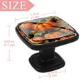 thumbnail image 4 of 4 Pcs Square Cabinet Handle Drawer Pulls Thanksgiving Pumpkin Knobs with Screws Furniture Office Cabinet Knob Decoration, 4 of 7