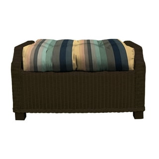 Outdoor round top ottoman replacement cushion