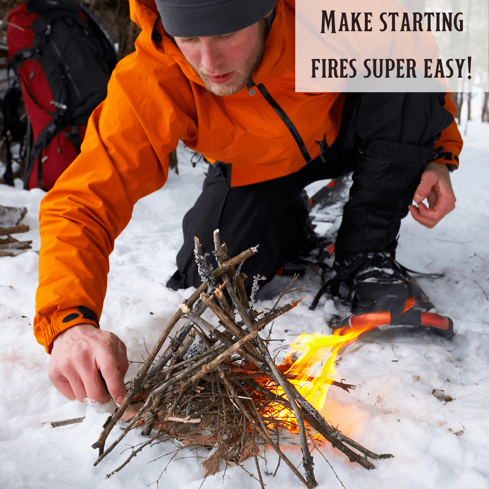 Billy Buckskin Co. 40 lb. Fatwood Fire Starter Sticks | Easy & Safe Fire Starter | Start a Fire with just 2 Sticks | Works in Any Weather Conditions | 40 lb Box