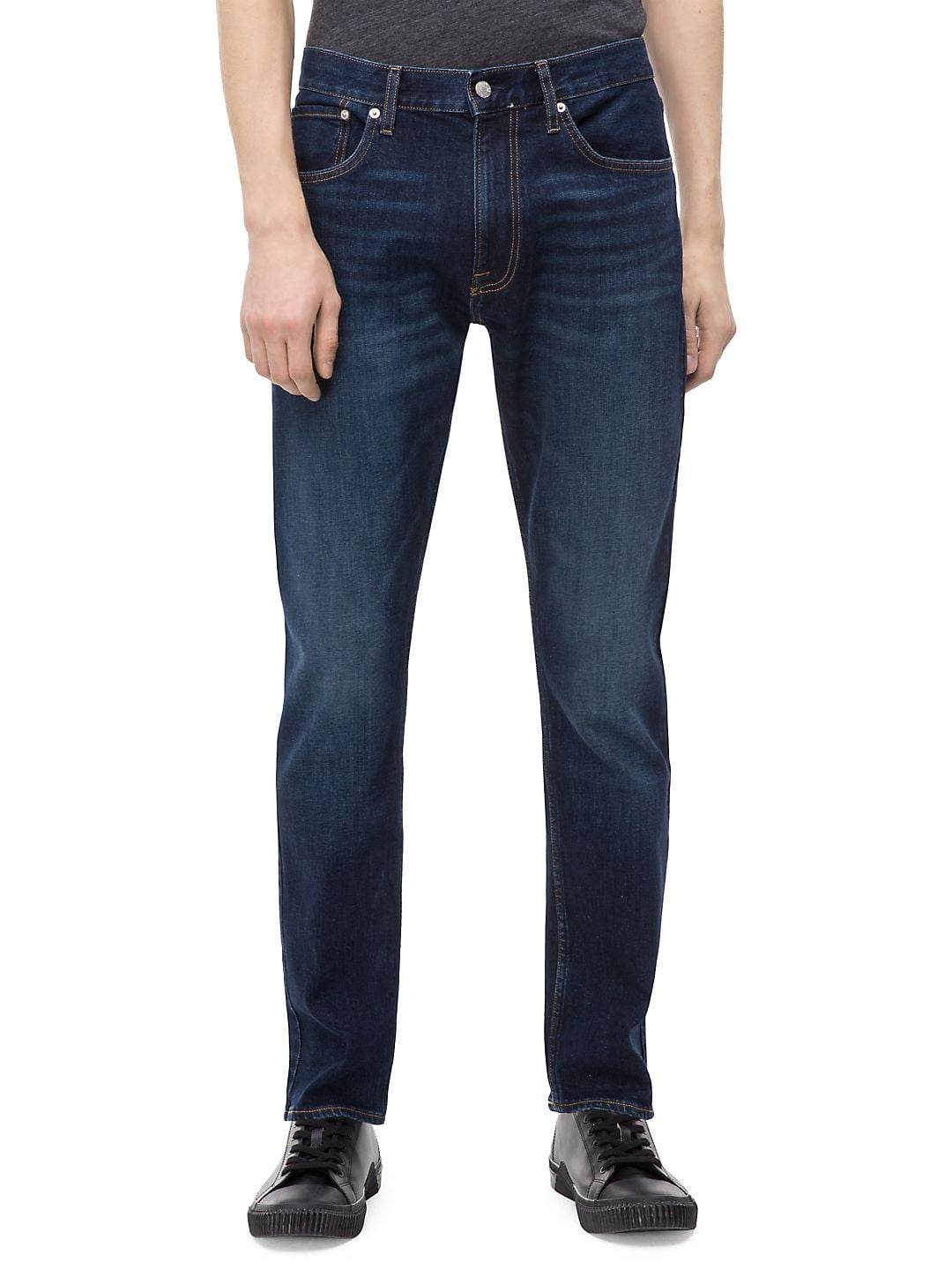 Calvin Klein - 056 Athletic Tapered Fit Jeans - Walmart.com