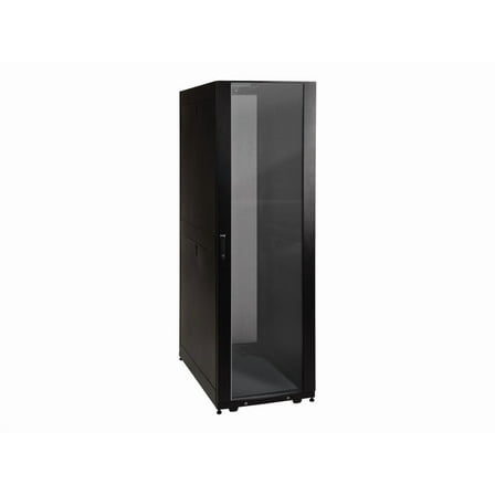 Eaton Tripp Lite Series 42U Rack Enclosure Server Cabinet Door & Sides w/Acrylic Window - Rack cabinet - black - 42U - with plexiglass front door, vented back doors, side panels
