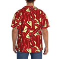 thumbnail image 3 of Fotbe Fire Extinguisher Camisa Estampada de Manga Corta para Hombre, Casual de Verano, Estilo Playero, Sin Arrugas-Small, 3 of 5