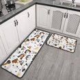 thumbnail image 2 of Dachshund Dog Boston Terrier Dog Kitchen Rugs Sets Of 2,Anti Fatigue Kitchen Mat Rugs Non Slip Washable,Decorative Kitchen Floor Mats for Kitchen,Sink,Laundry,17"X30"+17"X47", 2 of 7