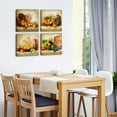 thumbnail image 6 of Kitchen Wall Decor Canvas Art for Dining Room Vintage Theme Fruit Pictures Farmhouse Rustic Signs Paintings Bar Accessories Realism Colorful Framed Decorations 4 Pcs/Set, 6 of 6
