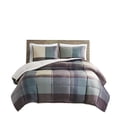 thumbnail image 1 of Plaid Micromink to Sherpa 3 Piece Comforter Set, 1 of 7