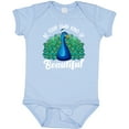 thumbnail image 3 of Inktastic Peacock Girls Baby Bodysuit, 3 of 5