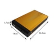 thumbnail image 4 of Caja de disco duro Soledad de 3,5' USB 2.0 a IDE HDD Compatible de 2 TB 26,2 cm x 18 cm x 5,7 cm Dorado, 4 of 4