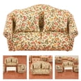 thumbnail image 4 of HILABEE Causeuse Miniature en Bois Faite à la Main, Rembourrée, Double/simple, Fauteuil et, 4 of 9
