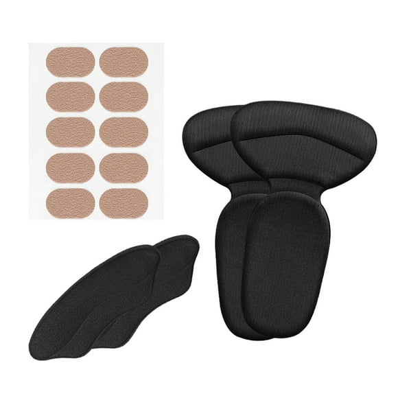 Protectores de talón para zapatos Sunnimix antideslizante negro