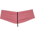 thumbnail image 3 of Botmois Men's Breathable Hipster Hip Hop Boxer Briefs Underwear Bulge Pouch Bikini Bottoms 1/2 Buttocks Peach Carmine L, 3 of 3