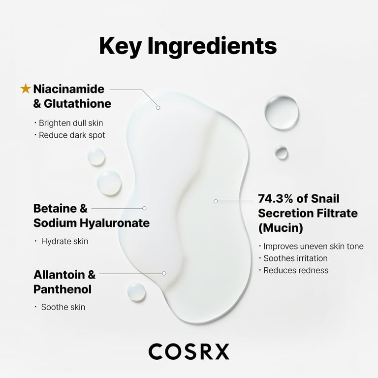 COSRX Advanced Snail Radiance Dual Essence, 2.71 fl oz