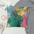 thumbnail image 2 of Orinice Abstract Brush Strokes Graphic Decorative Pillow Cover for Home Couch Living Room Bed Sofa, Durable Cotton Linen Pillow Case 1PC 22x22in, 2 of 5