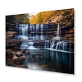 thumbnail image 2 of Designart "Alabama Majestic Waterfalls Cascading Wonders" Landscapes Metal Wall Art, 2 of 5