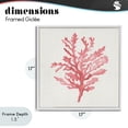 thumbnail image 4 of Stupell Industries Contemporary Rosy Pink Coral Branch White Framed Giclee Art, 17 x 17, by Janet Tava, 4 of 8