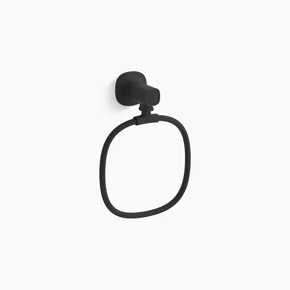 New! Kohler Ealing Towel Ring In Matte Black - R31068-Bl