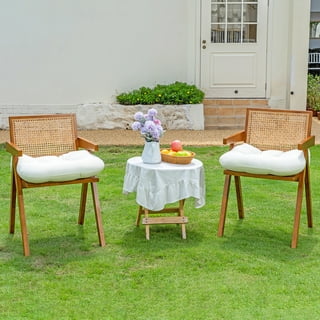 RACLVAY Cojines para sillas de exteriores, cojines para sillas de patio,  lazos de longitud completa para interiores y exteriores, fibra gruesa  cómoda