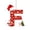 F, variant on Nkmbld 26 Letter Ornaments Christmas Tree Decoration Personalized Santa Claus Monogram Initial Letter for Tree Diy Craft Christmas Ornament