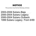 thumbnail image 2 of Genius Rear Coated Disc Brake Rotors Pair for Car Subaru Outback Legacy Baja KG-100511, 2 of 9