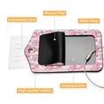 thumbnail image 4 of Square PU Leather 2 Pack Travel Tag - Bag Tag - Suitcase Tag with Privacy Cover and Stainless Steel Ring - Suitable for Travel, Backpack, and Handbag Cute Baby Rabbit, 4 of 7