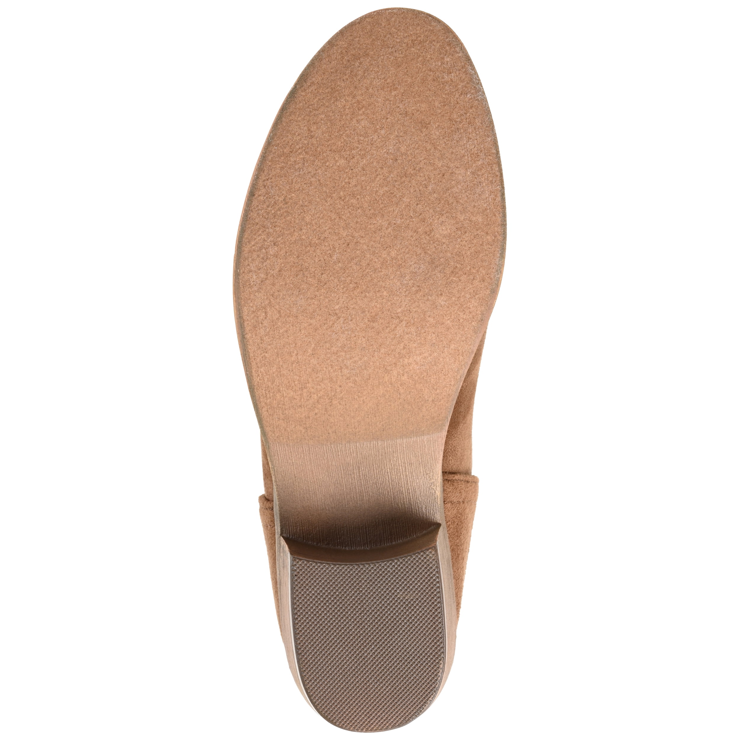 Journee Womens Livvy Back Heel Zip Stacked Heel Booties, Widths Available