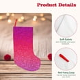 thumbnail image 4 of Lsque Light Purple Glitter Pattern 18 Inch Christmas Stockings, Festive Holiday Stocking for Christmas Decorations Holiday Decor, 4 of 8