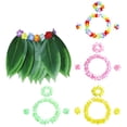 thumbnail image 4 of Eigraketly Juego de 5 unidades de de hierbas de diseño Simple, traje de baile de hojas tropicales, faldas, tocado, corona, accesorio para Deportes acuáticos Vistoso, 4 of 6