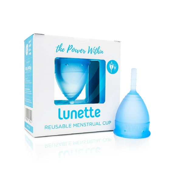 Lunette menstrual cup, blue, size 1