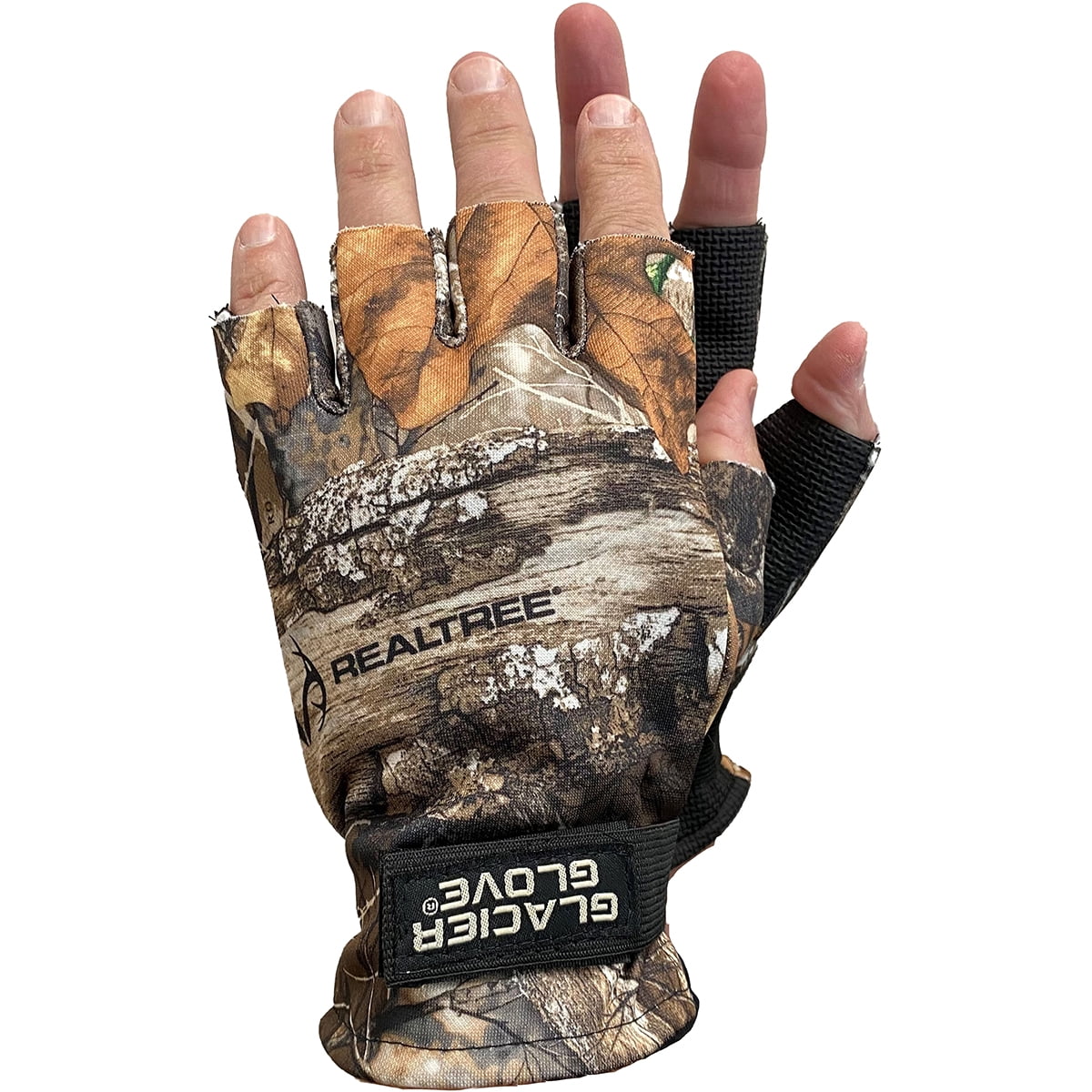 Glacier Glove Midweight Pro Hunter Fingerless Gloves 2XL Realtree