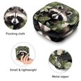 thumbnail image 3 of Raccoon Sanitary Napkin Pouch Bag with Plush Fabric, Sponge, and Oxford Cloth Material, 4.7x6.6x6.6 in, Ideal Travel Accessory for Feminine Hygiene Products., 3 of 6