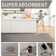 thumbnail image 5 of Kitchen Rugs and Mats Non Slip Washable, 17"x30" Gray Absorbent Runner Rugs for Kitchen, Front of Sink, Kitchen Mats for Floor，Easy to Clean and Maintain Kitchen Floor mat, 5 of 8