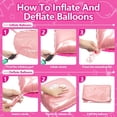 thumbnail image 3 of LQQBOX Pink Square Foil Balloon Wall, 25 PCS Double Sided Pink Square Balloon Backdrop for Girls Women Bachelorette Anniversary Birthday Party Decoration, 3 of 7