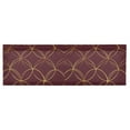 thumbnail image 6 of Yayeee Kitchen Valance Rod Pocket 54" x 18" Living Room Window Curtain, Circular Gold Pattern, 6 of 6
